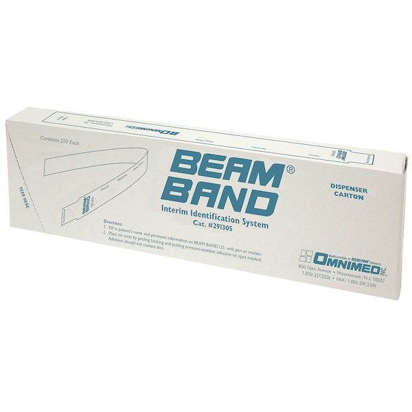 Self-Stick Patient Identification Bands, PK250
